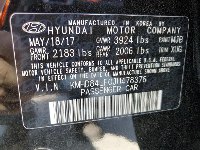 Photo 12 VIN: KMHD84LF0JU478376 - HYUNDAI ELANTRA SE 