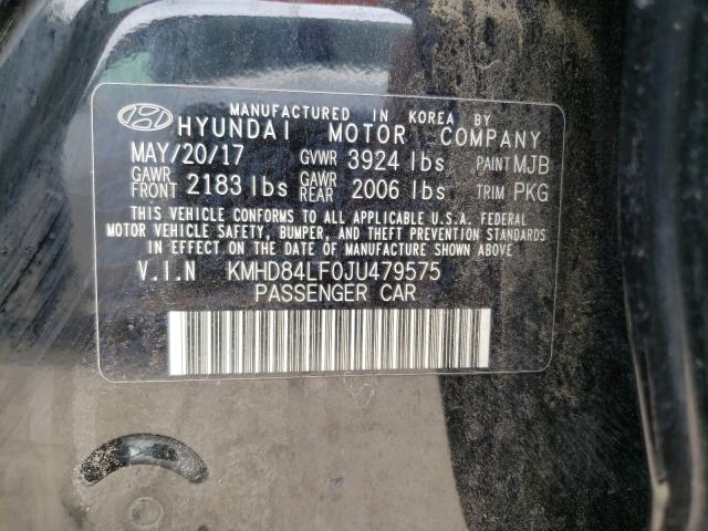 Photo 9 VIN: KMHD84LF0JU479575 - HYUNDAI ELANTRA 