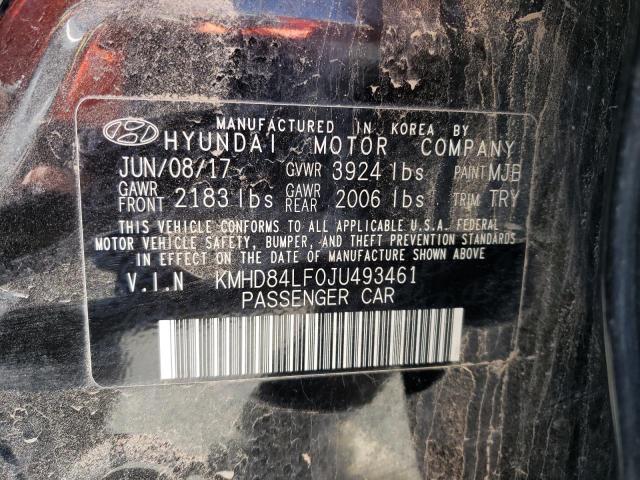 Photo 11 VIN: KMHD84LF0JU493461 - HYUNDAI ELANTRA 