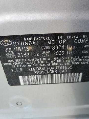 Photo 11 VIN: KMHD84LF0KU741855 - HYUNDAI ELANTRA SE 