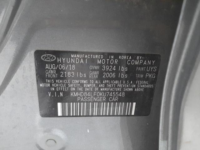 Photo 9 VIN: KMHD84LF0KU745548 - HYUNDAI ELANTRA SE 