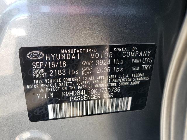 Photo 11 VIN: KMHD84LF0KU780736 - HYUNDAI ELANTRA SE 