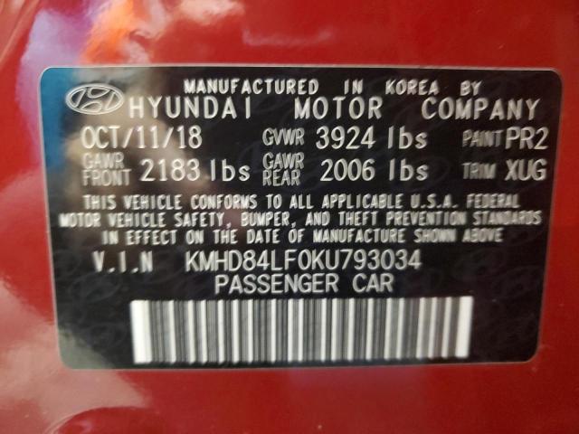 Photo 11 VIN: KMHD84LF0KU793034 - HYUNDAI ELANTRA SE 