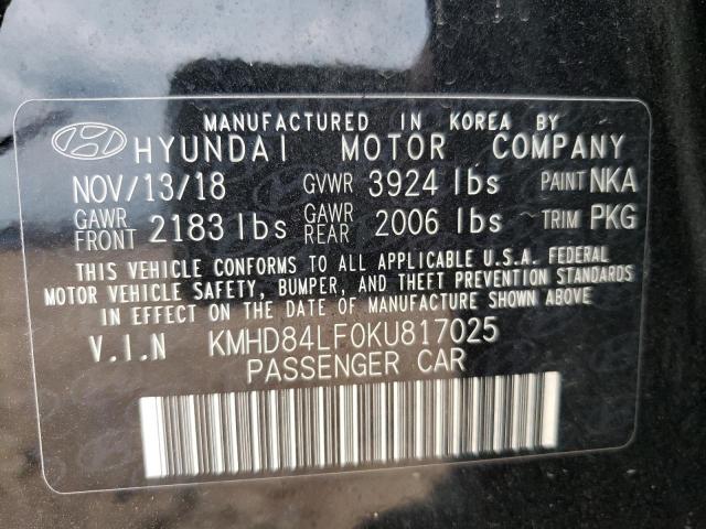 Photo 9 VIN: KMHD84LF0KU817025 - HYUNDAI ELANTRA SE 