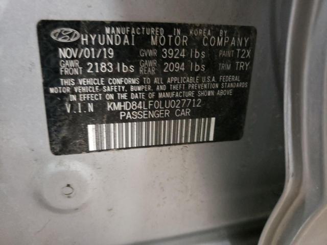 Photo 12 VIN: KMHD84LF0LU027712 - HYUNDAI ELANTRA SE 