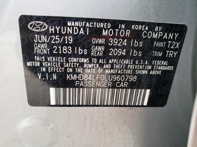 Photo 9 VIN: KMHD84LF0LU960798 - HYUNDAI ELANTRA SE 