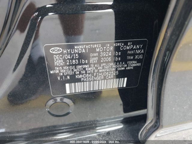 Photo 8 VIN: KMHD84LF1HU062525 - HYUNDAI ELANTRA 