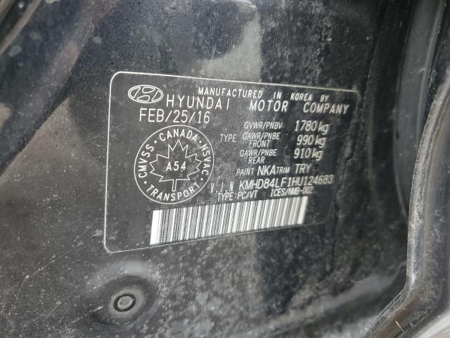 Photo 12 VIN: KMHD84LF1HU124683 - HYUNDAI ELANTRA 