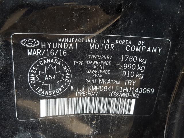 Photo 9 VIN: KMHD84LF1HU143069 - HYUNDAI ELANTRA SE 