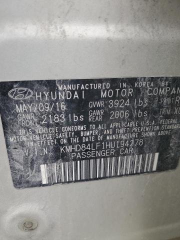 Photo 9 VIN: KMHD84LF1HU194278 - HYUNDAI ELANTRA SE 