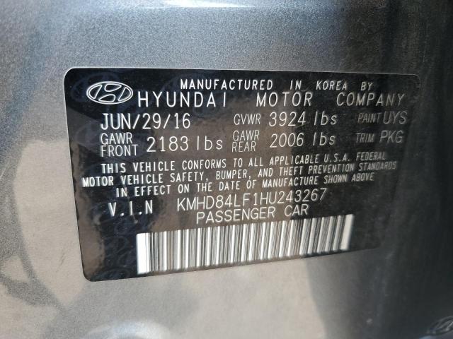 Photo 12 VIN: KMHD84LF1HU243267 - HYUNDAI ELANTRA 