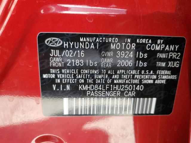 Photo 11 VIN: KMHD84LF1HU250140 - HYUNDAI ELANTRA 