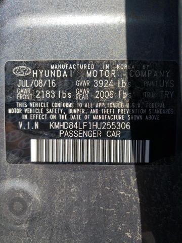 Photo 12 VIN: KMHD84LF1HU255306 - HYUNDAI ELANTRA 