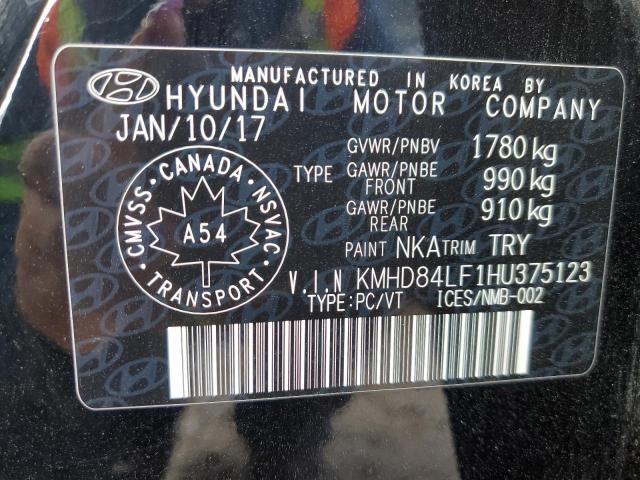 Photo 11 VIN: KMHD84LF1HU375123 - HYUNDAI ELANTRA SE 