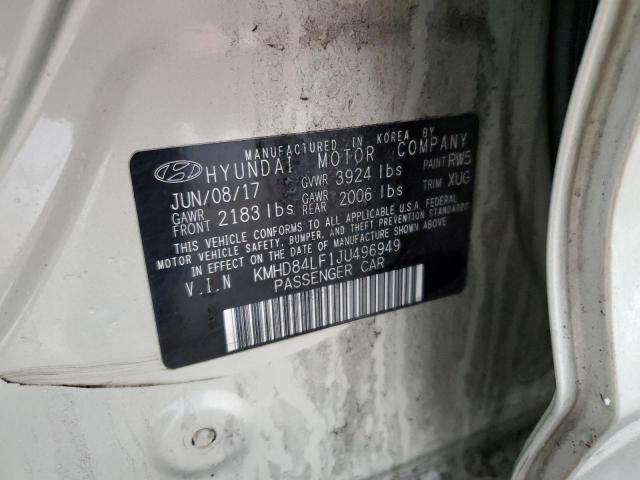 Photo 12 VIN: KMHD84LF1JU496949 - HYUNDAI ELANTRA SE 