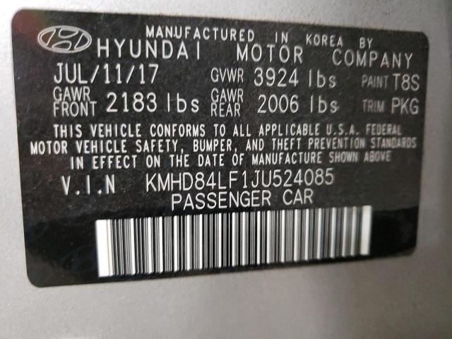 Photo 11 VIN: KMHD84LF1JU524085 - HYUNDAI ELANTRA SE 