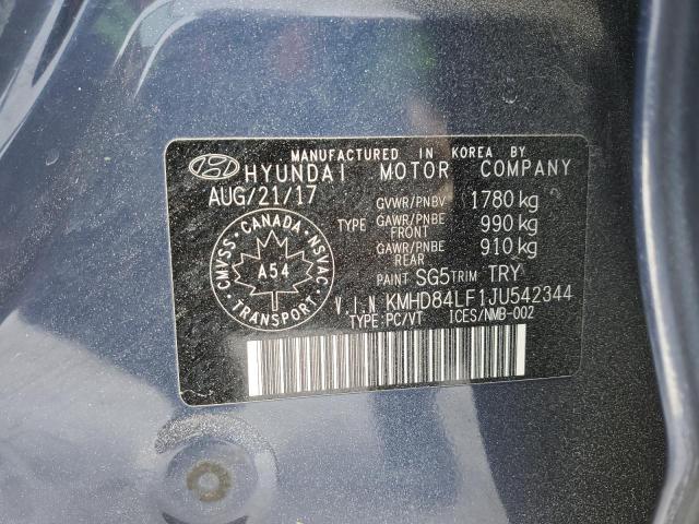 Photo 12 VIN: KMHD84LF1JU542344 - HYUNDAI ELANTRA 