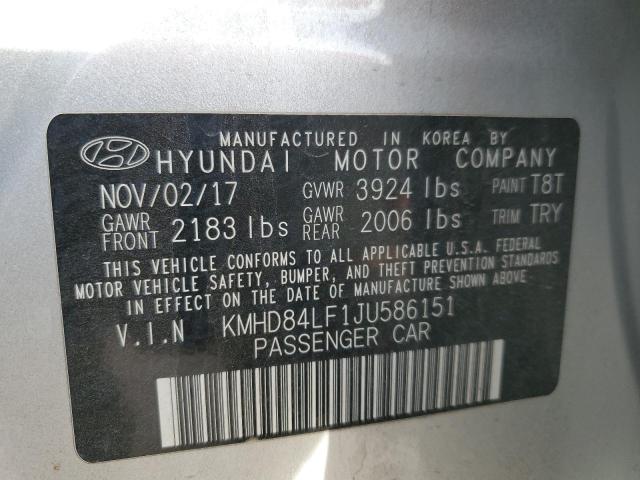 Photo 9 VIN: KMHD84LF1JU586151 - HYUNDAI ELANTRA 