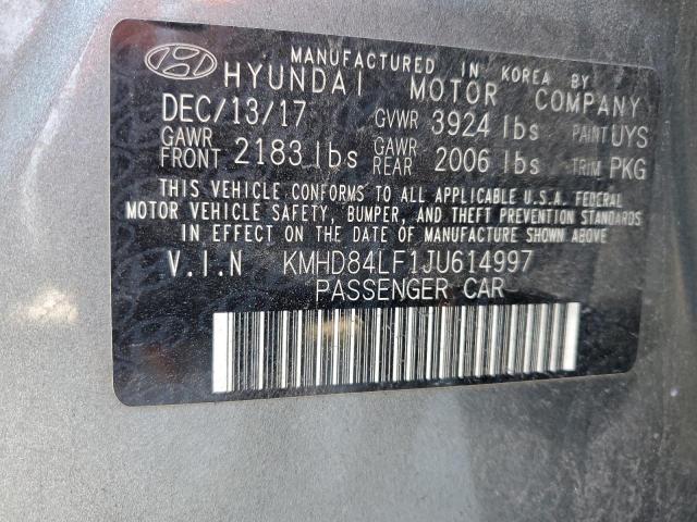 Photo 12 VIN: KMHD84LF1JU614997 - HYUNDAI ELANTRA 