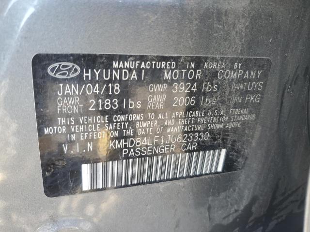 Photo 11 VIN: KMHD84LF1JU623330 - HYUNDAI ELANTRA SE 