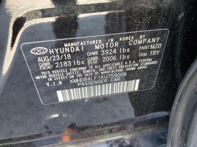 Photo 11 VIN: KMHD84LF1KU759006 - HYUNDAI ELANTRA SE 