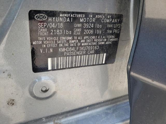 Photo 11 VIN: KMHD84LF1KU769163 - HYUNDAI ELANTRA SE 