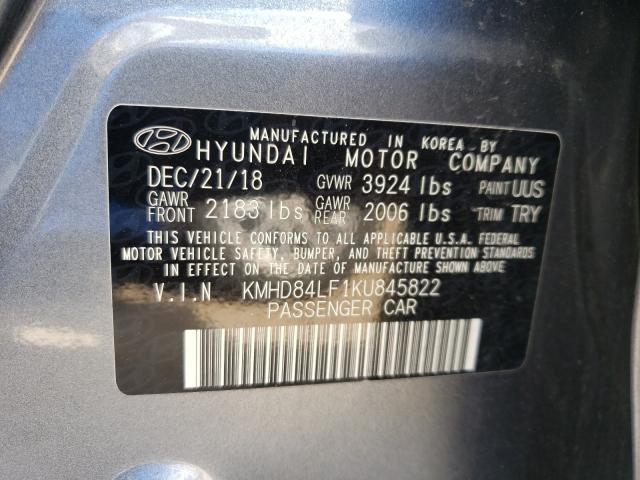 Photo 9 VIN: KMHD84LF1KU845822 - HYUNDAI ELANTRA SE 