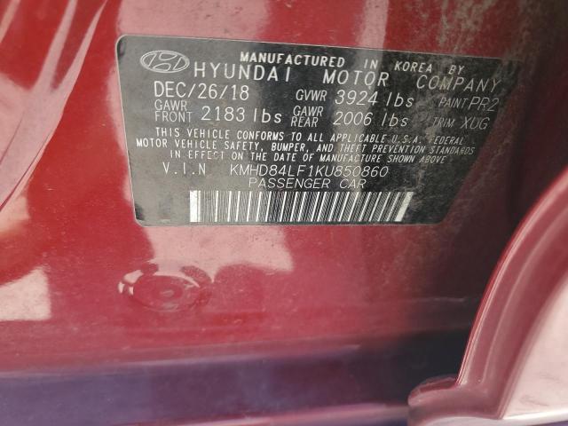 Photo 11 VIN: KMHD84LF1KU850860 - HYUNDAI ELANTRA SE 