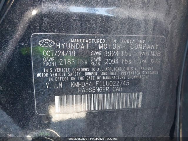 Photo 8 VIN: KMHD84LF1LU022745 - HYUNDAI ELANTRA 