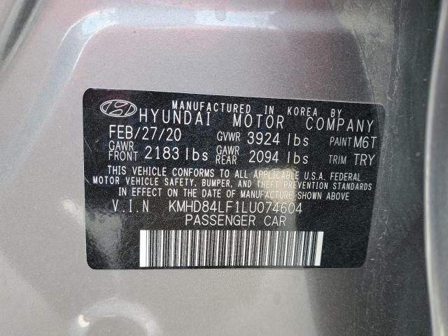 Photo 11 VIN: KMHD84LF1LU074604 - HYUNDAI ELANTRA SE 