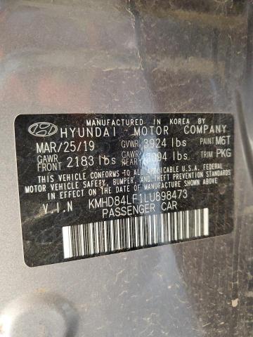 Photo 11 VIN: KMHD84LF1LU898473 - HYUNDAI ELANTRA SE 