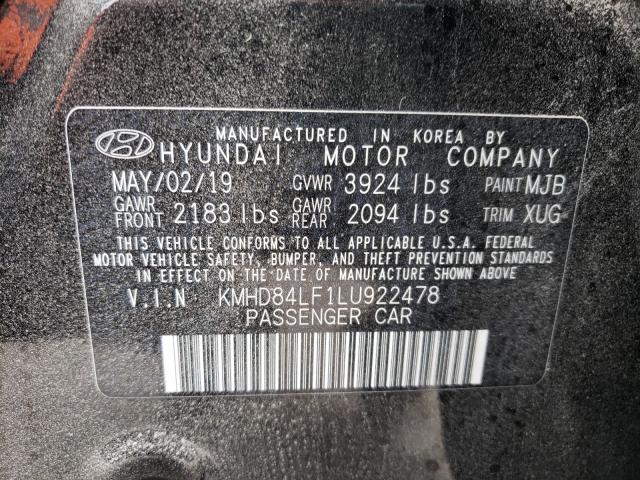 Photo 9 VIN: KMHD84LF1LU922478 - HYUNDAI ELANTRA SE 