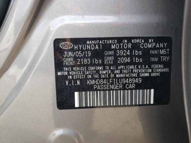 Photo 12 VIN: KMHD84LF1LU948949 - HYUNDAI ELANTRA 