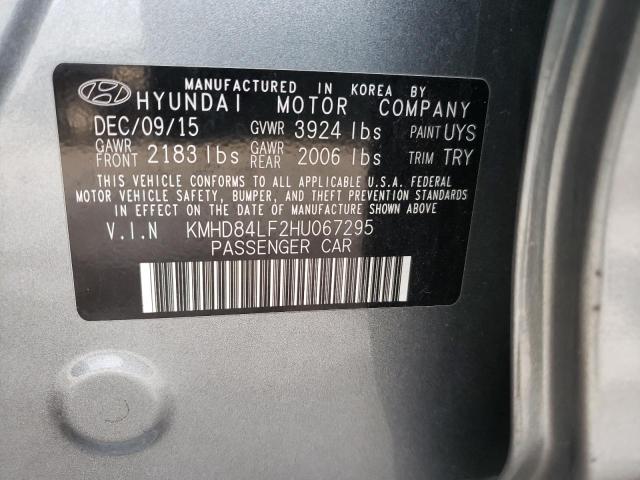 Photo 9 VIN: KMHD84LF2HU067295 - HYUNDAI ELANTRA SE 