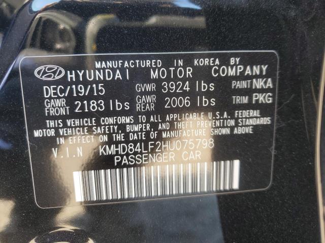 Photo 12 VIN: KMHD84LF2HU075798 - HYUNDAI ELANTRA SE 