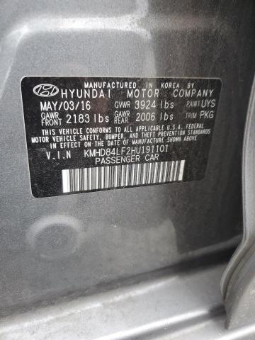 Photo 11 VIN: KMHD84LF2HU191101 - HYUNDAI ELANTRA SE 