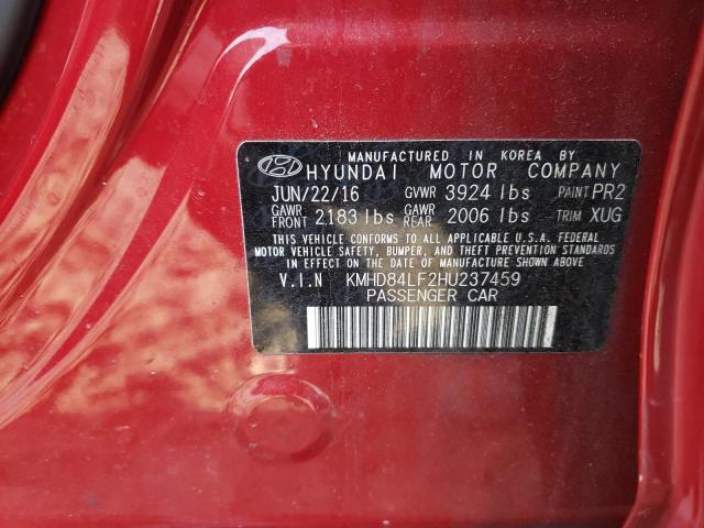 Photo 11 VIN: KMHD84LF2HU237459 - HYUNDAI ELANTRA SE 