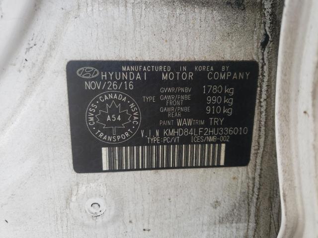 Photo 12 VIN: KMHD84LF2HU336010 - HYUNDAI ELANTRA SE 