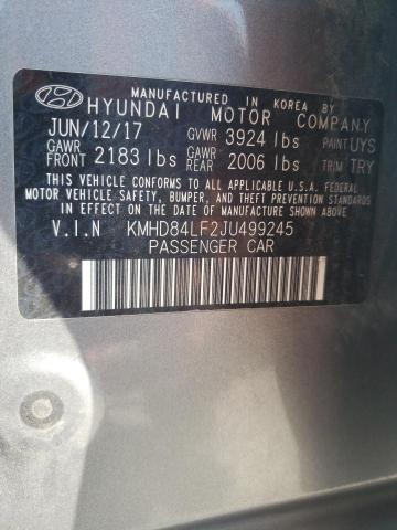 Photo 11 VIN: KMHD84LF2JU499245 - HYUNDAI ELANTRA 