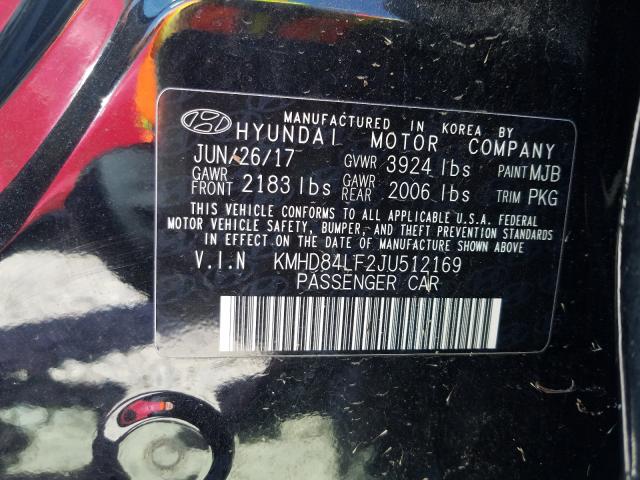 Photo 9 VIN: KMHD84LF2JU512169 - HYUNDAI ELANTRA SE 