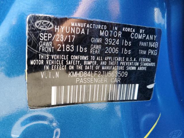 Photo 11 VIN: KMHD84LF2JU563509 - HYUNDAI ELANTRA 