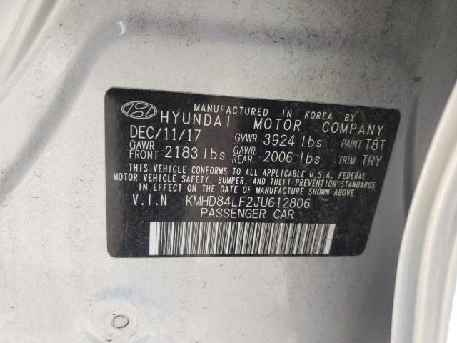 Photo 11 VIN: KMHD84LF2JU612806 - HYUNDAI ELANTRA SE 