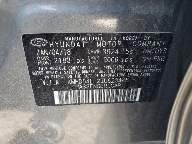 Photo 12 VIN: KMHD84LF2JU623448 - HYUNDAI ELANTRA SE 