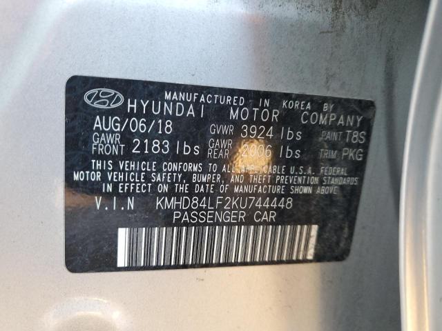 Photo 11 VIN: KMHD84LF2KU744448 - HYUNDAI ELANTRA SE 