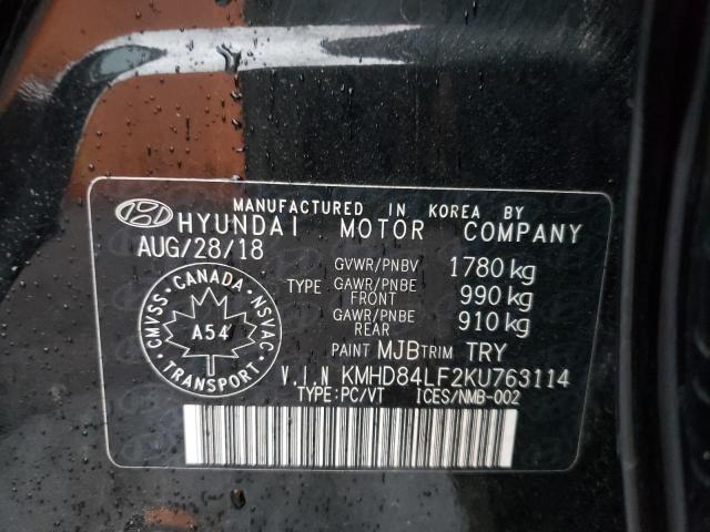 Photo 9 VIN: KMHD84LF2KU763114 - HYUNDAI ELANTRA SE 