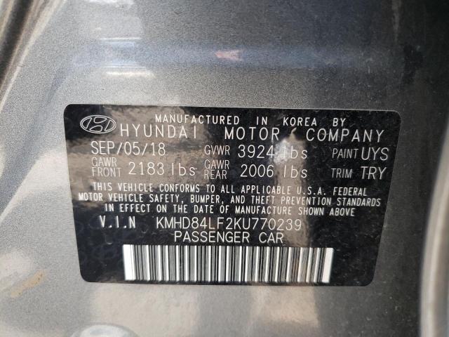 Photo 9 VIN: KMHD84LF2KU770239 - HYUNDAI ELANTRA SE 