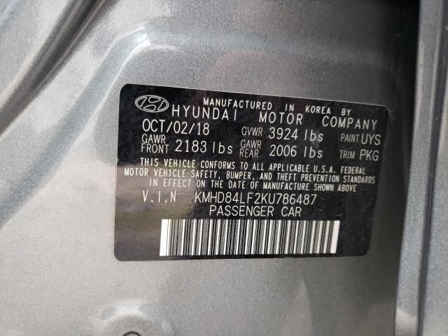 Photo 9 VIN: KMHD84LF2KU786487 - HYUNDAI ELANTRA SE 