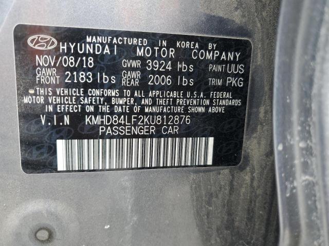 Photo 11 VIN: KMHD84LF2KU812876 - HYUNDAI ELANTRA SE 