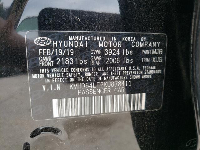 Photo 9 VIN: KMHD84LF2KU878411 - HYUNDAI ELANTRA 