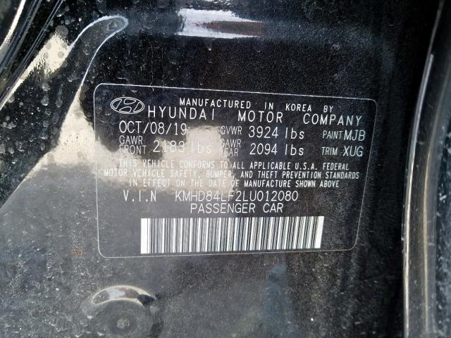 Photo 9 VIN: KMHD84LF2LU012080 - HYUNDAI ELANTRA SE 